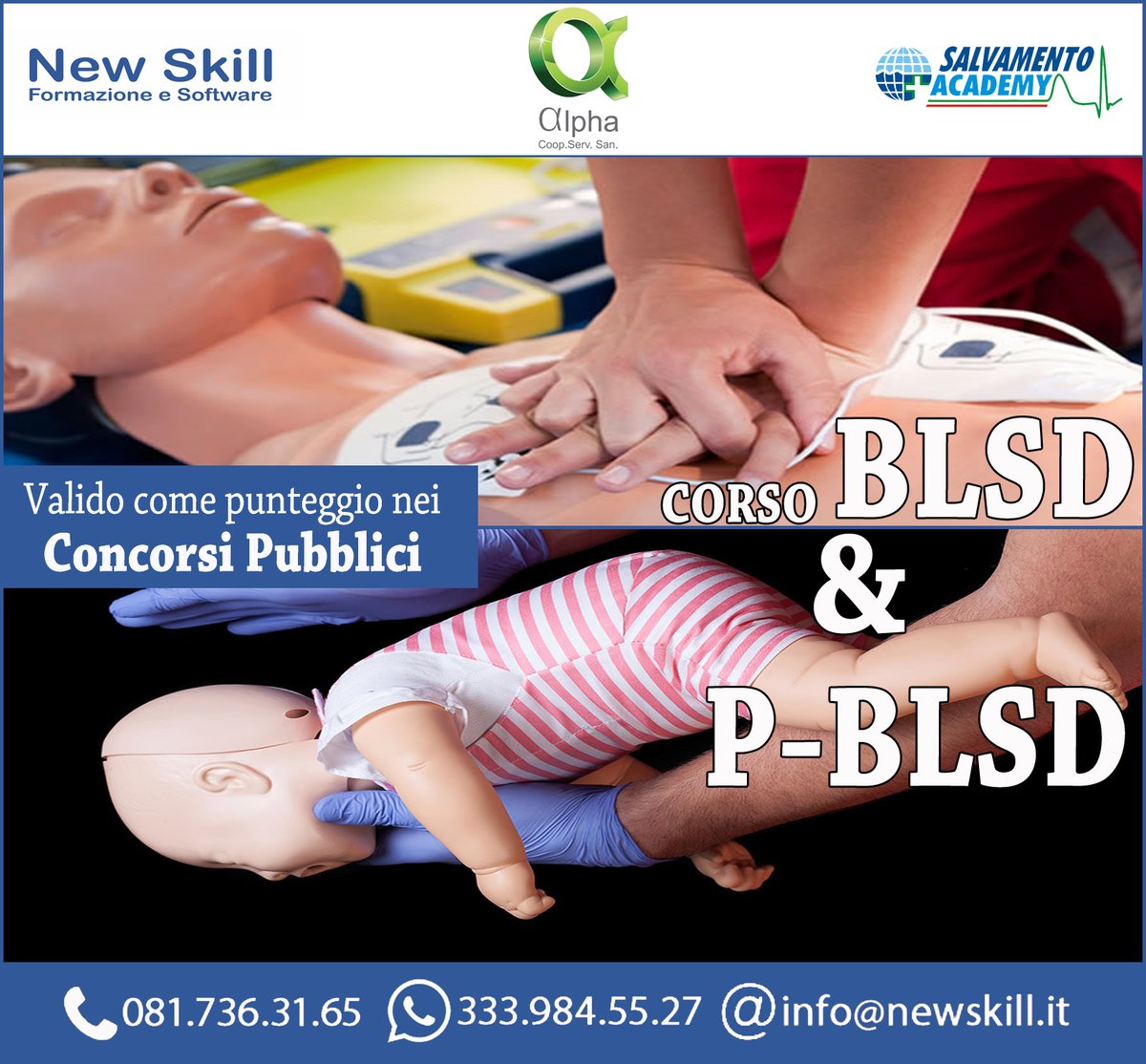 newskillformaz's tweet photo. Corso 🔶BLSD e P-BLSD🔶
#blsd #pblsd #defibrillatore #primosoccorso #BasicLifeSupport #Defibrillation #disostruzione #disostruzionepediatrica #VentilazioneArtificiale #palloneAmbu #manichino #formazione #concorsipubblici #concorsi #regionecampania #salvamentoacademy #newskill https://t.co/nhDebSTH9S