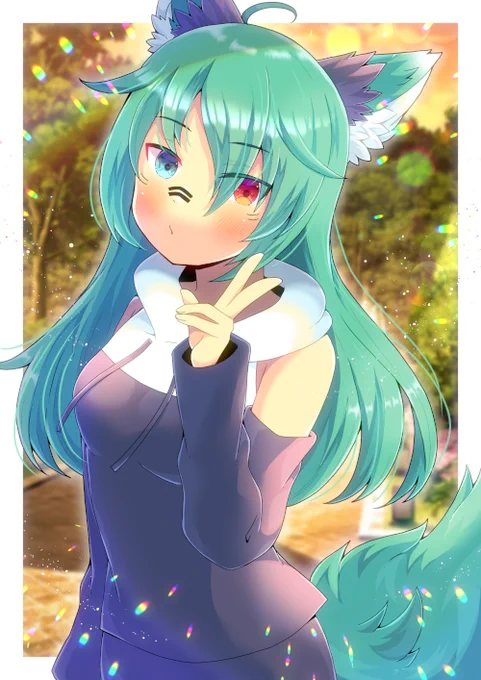 Cheese()さん宅の子を描かせて頂きました!リクエスト有難うございます  #Skeb #Commission #よその子 