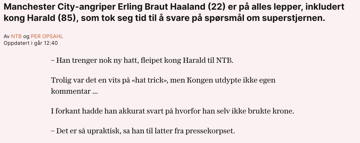 MachineOdds's tweet image. Kongen er helt sjef😂🥇🎩