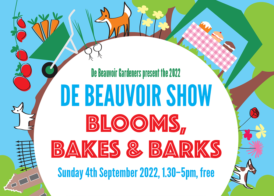This Sunday afternoon, I'll be at the De Beauvoir Show in #Hackney manning a very limited book stall (just my books!). Come and say hi if you're passing St Peter’s De Beauvoir Town, Northchurch Terrace, N1