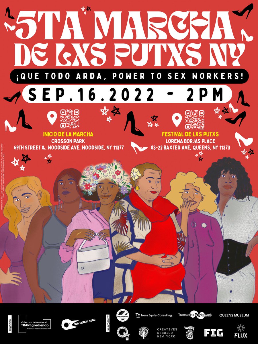 CITGny's tweet photo. #Slutwalk #MarchaDeLxsPutxs #Queens Sep.16.2022 - 2pm #Queens #NYC
#EncuentroTrabajadorxSSexuales2022
#EncuentroPuteril2022NY #TrabasjadorxsSexualesNY #MarchaDeLxsPutxsQueens #SlutwalkQueens https://t.co/60gjpoYbUK