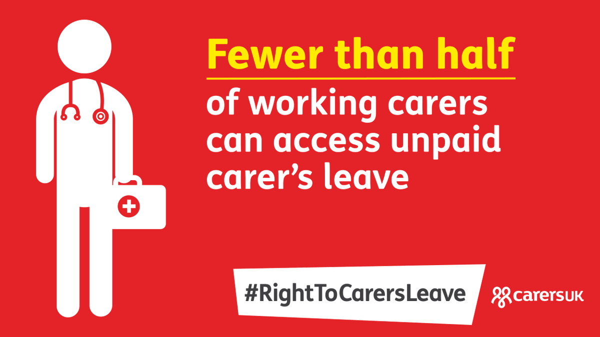 The Carer’s Leave Bill returns to the House of Commons on 9 September. This legislation would provide 2 million+ employees the right to take time off work to care for a family member or friend. 

Ask your MP to support the Bill now: bit.ly/3eaD94s 

#RightToCarersLeave