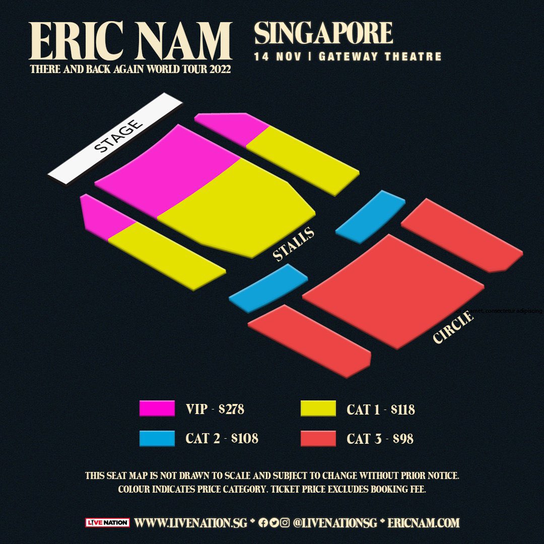 LiveTicketingSG's tweet photo. ERIC NAME THERE AND BACK AGAIN WORLD TOUR IN SG ✨ 

LIVE NATION PRESALE HTB SERVICE: $40 PER TICKET
PM IF INT :) 

refer to my pinned tweet for ticketing success! 

#EricNaminSG #thereandbackagaintour #EricNam https://t.co/2OZsYzl1NU