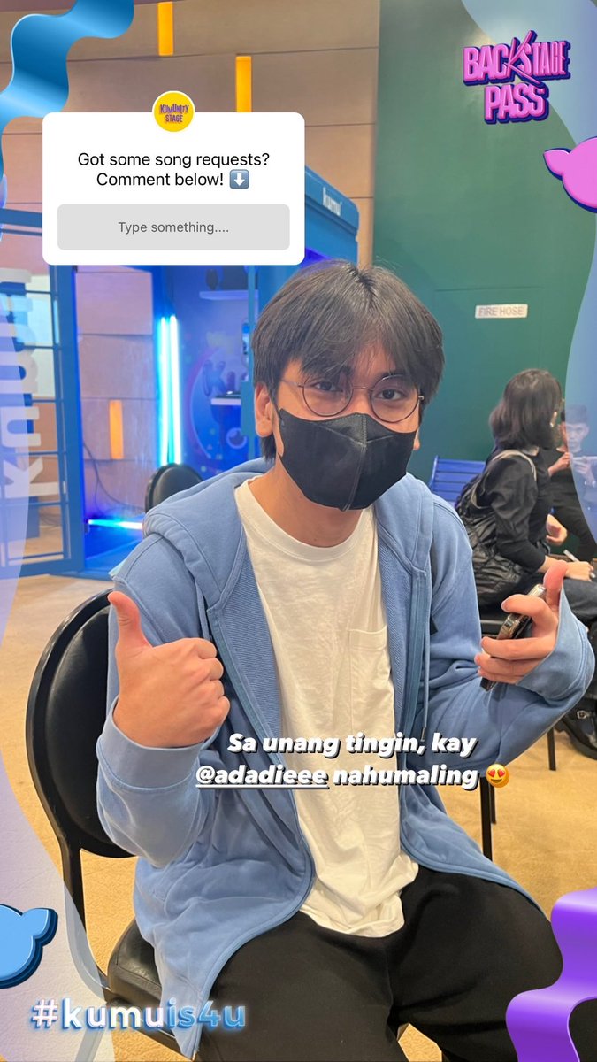 Sa unang tingin, kay <a href="/Adadieee/">Adie</a> nagumaling 😍 For sure forda kilig na naman ang mga fersons sa #kumuis4u concert 🥳

WATCH BACKSTAGE PASS HERE: app.kumu.ph/kumunitystage