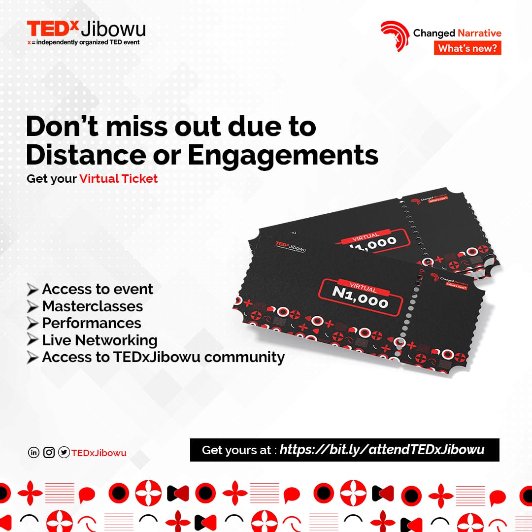 officialDOC_IGE's tweet photo. Who else wants premium soap from a live event?
Get a ticket https://t.co/aUtYqQ0G6x

There are online tickets for as low as N1000 and physical tickets for as low as N5000.
Get yours
Follow @TEDxJibowu to stay updated
#Africawillrise #TEDxJibowu #TEDx https://t.co/roE8FJCm03