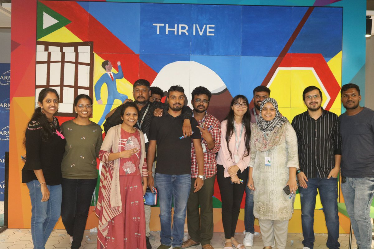 HarmanIndia's tweet photo. A glimpse of how our colleagues celebrated a three-day power packed event of THRIVE, a HARMAN India- Automotive employee engagement initiative. #automotive #employeeengagement #harmanconnectsme #THRIVE #MyGuide #india https://t.co/ziny5o0XZf