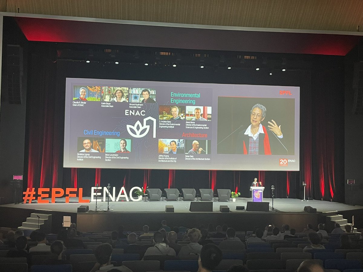 OpenScienceAlly's tweet image. Claudia Binder presents the #epflENAC board that will help achieve ENAC’s future goals