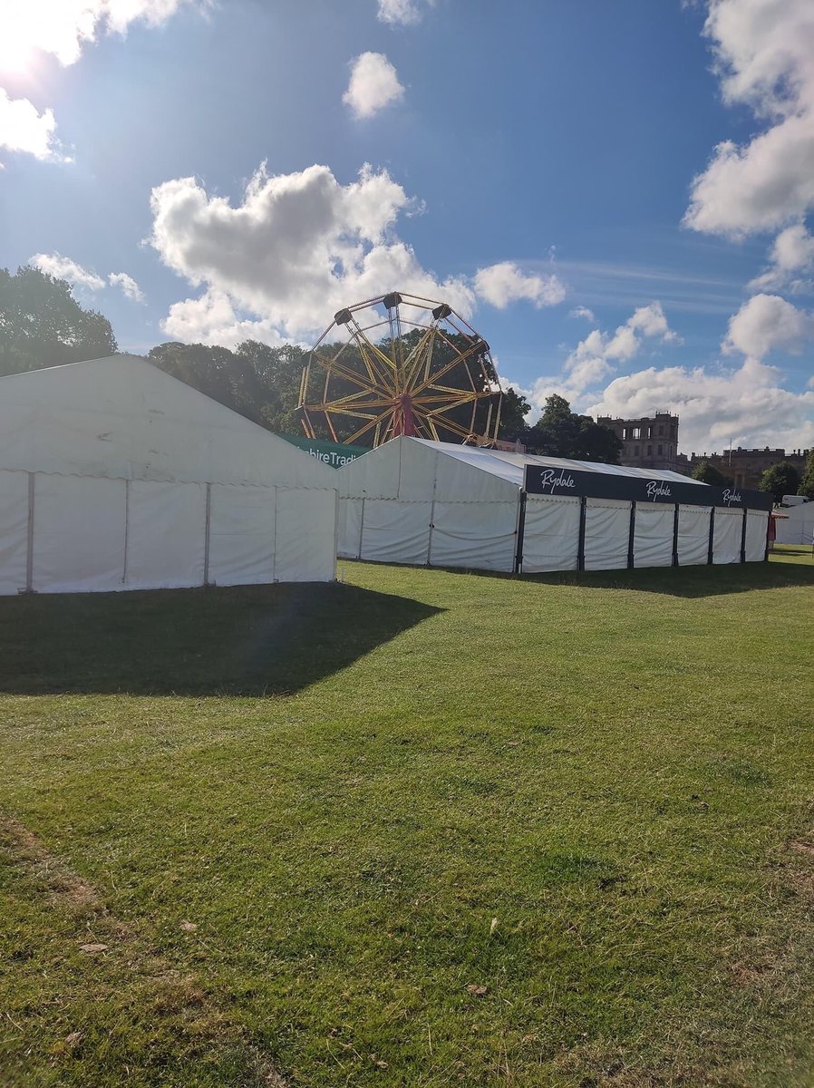 UpRight are now set up at Chatsworth for the #chatsworthcountryfair . We are going to be here all weekend so come over and talk to us.  If you can see the ferris wheel and the helter skelter you aren't far from us. ///writers.hint.officials.
#upright #motorcycling #training