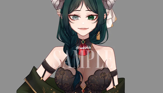 2nd Vtuber child finished!!Belongs to @/seryfloraa 