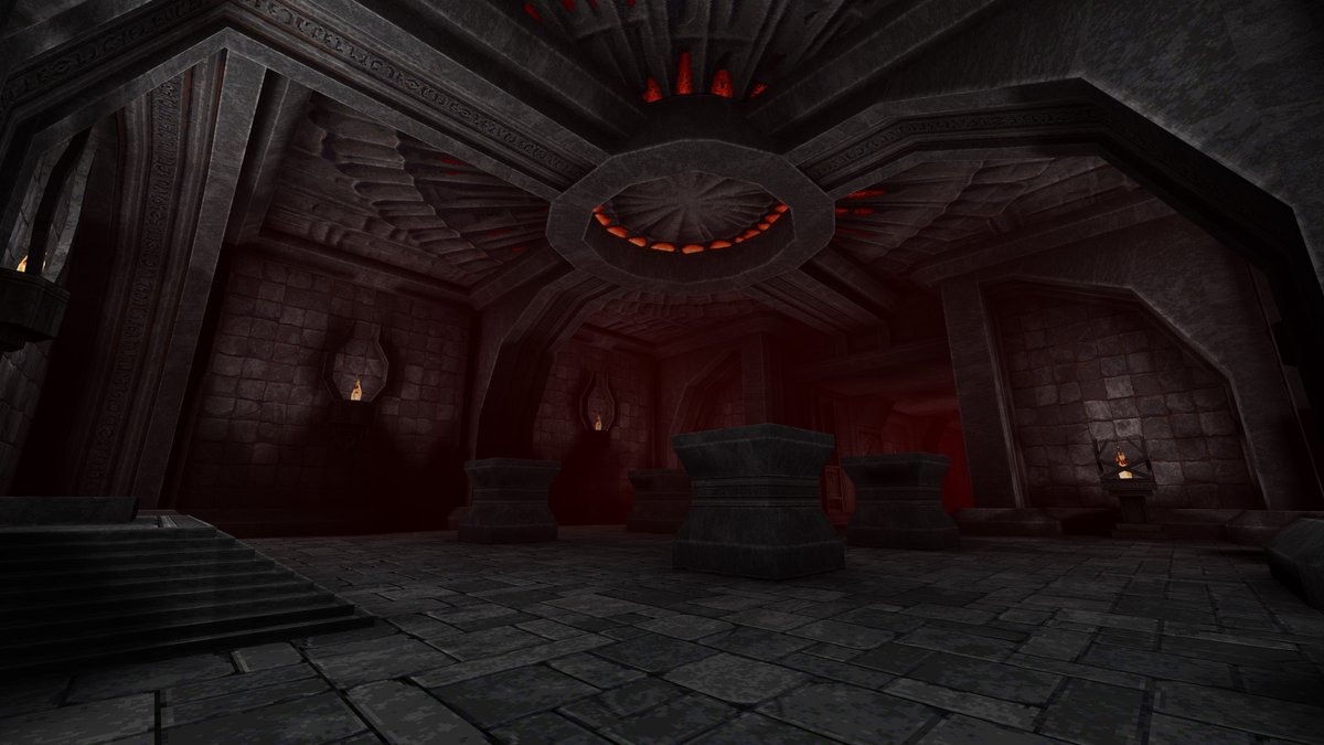AmelieCLanglois's tweet photo. I also like working on Quake maps, and will hopefully release one before the heat death of the universe. Here are some pictures of my meat temple.

#Quake #retrogaming #quakeone #retrofps https://t.co/q7O79RRQhY
