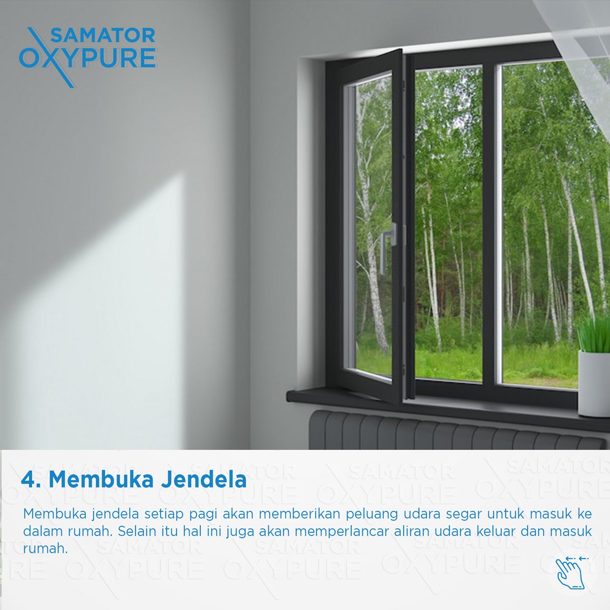 SamatorOxypure's tweet image. dengan kualitas udara yang segar. Banyak hal yang dapat dilakukan untuk memperbaiki kualitas udara di rumah.. Yuk Swipe ke kanan!

Informasi lebih lanjut :
☎️ 0877 6690 8000

#samator #oxypure #oxygen #oksigen #medical #HealthyLifestyle #Tips #CovidIsNotOver #COVID #Breathe