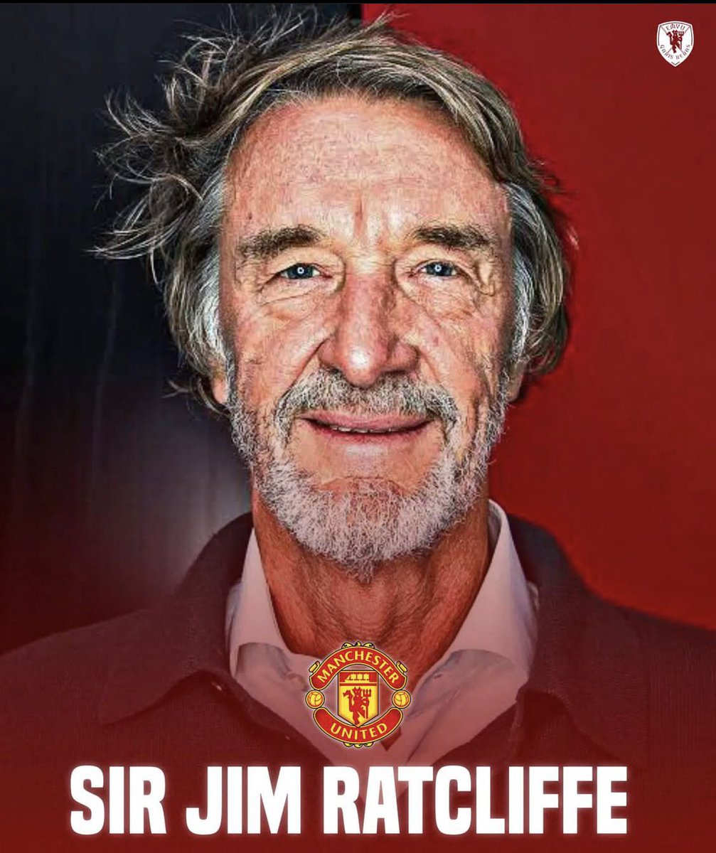 GGMANUTD23's tweet photo. Everyone who wants #SirJimRatcliffeIn , retweet and comment #SirJimRatcliffeIn  down below🔰 #MUFC 
Show Sir Jim Ratcliffe how much we support him on the purchase of Manchester United, LIKE this post.

Also retweet and comment to wave the Glazers a Farewell !#Glazersout !
#MUFC https://t.co/AYMFInhcov