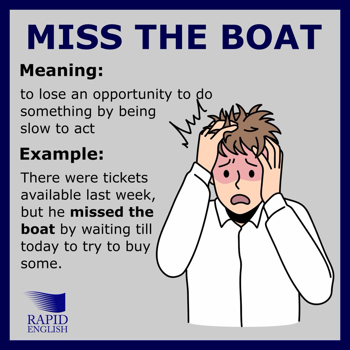 Miss the boat Meaning in Hindi with Picture, Video & Memory Trick