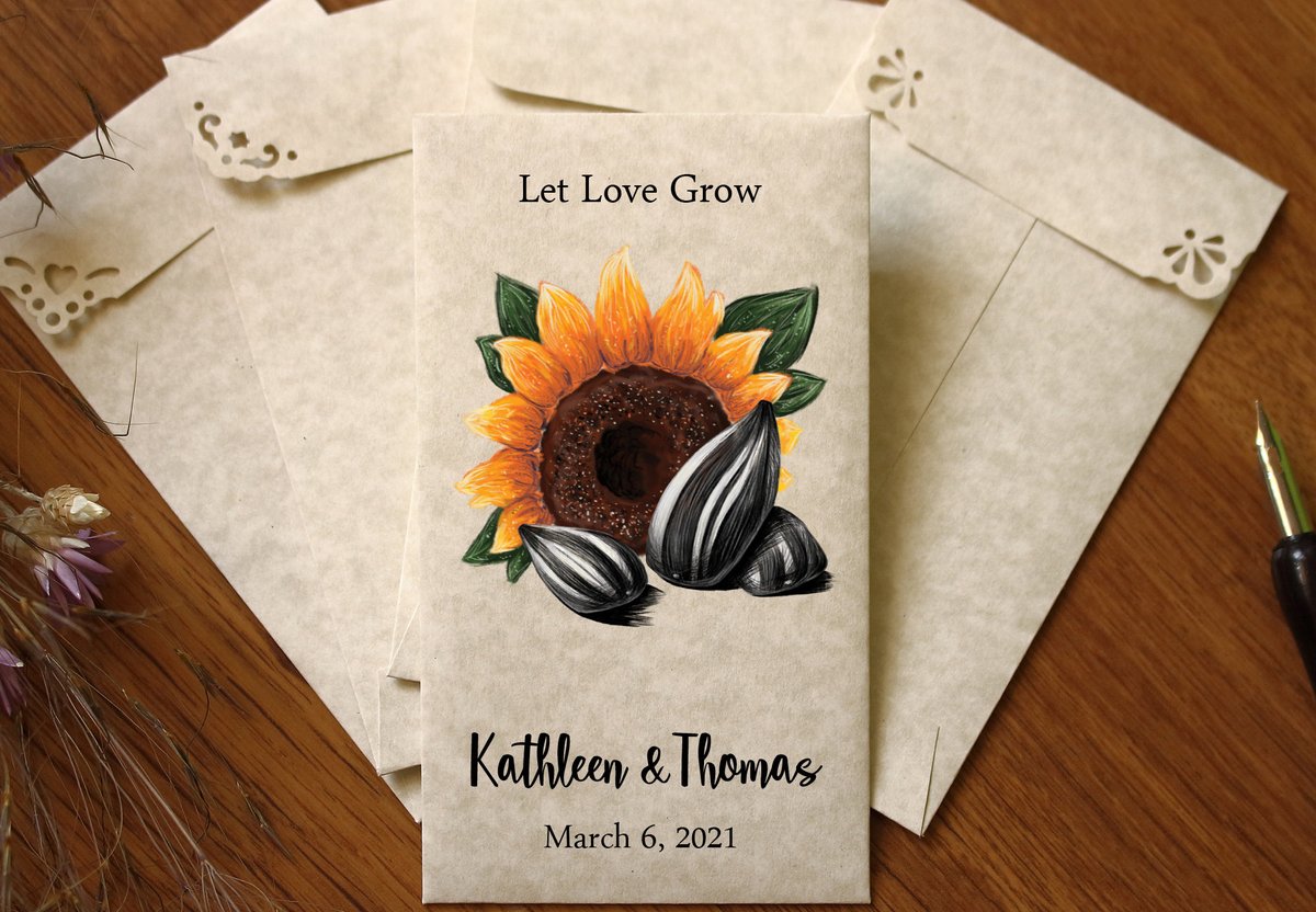 TheRosehipShop's tweet photo. Excited to share the latest addition to my #etsy shop: 25 Personalized Sunflower Seed Envelopes - Wedding Seed Packet Favors - Empty Seed Saving Envelopes https://t.co/BfYTbEthXK #weddingfavors #smallseedpackets #weddingenvelopes #customprintedenvelopes #customenvelope https://t.co/cZXZrbo7r9