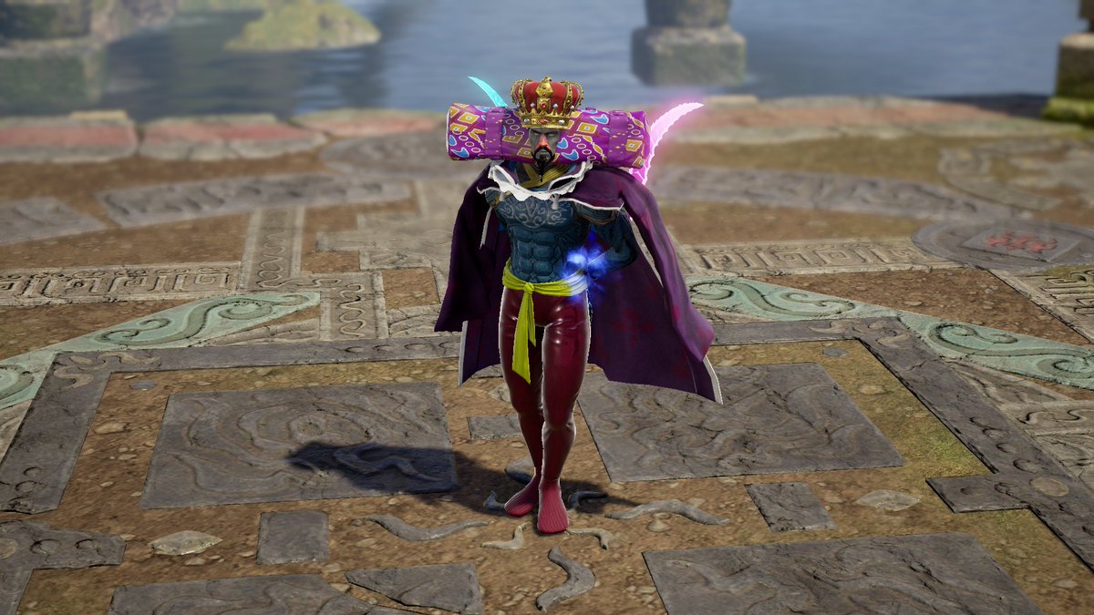 RonTheTryhard's tweet photo. Azwel has transformed into the King of Cosmos.  Consider yourself saved.

#SOULCALIBURVI #Azwel #creation #KatamariDamacy #KingofCosmos https://t.co/630pBpsNro