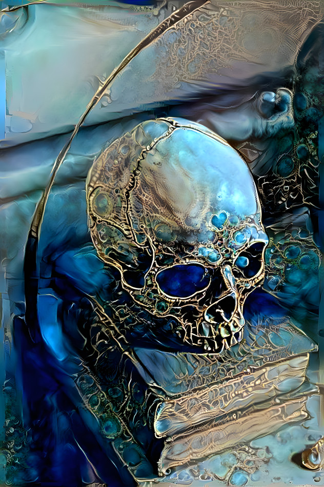 Korr1g4n's tweet photo. Memento Mori. Made with Deep Dream Generator. #deepdreamgenerator #deepdream #deepdreamart #AIart #aiartcommunity https://t.co/SwNHr8sBEW