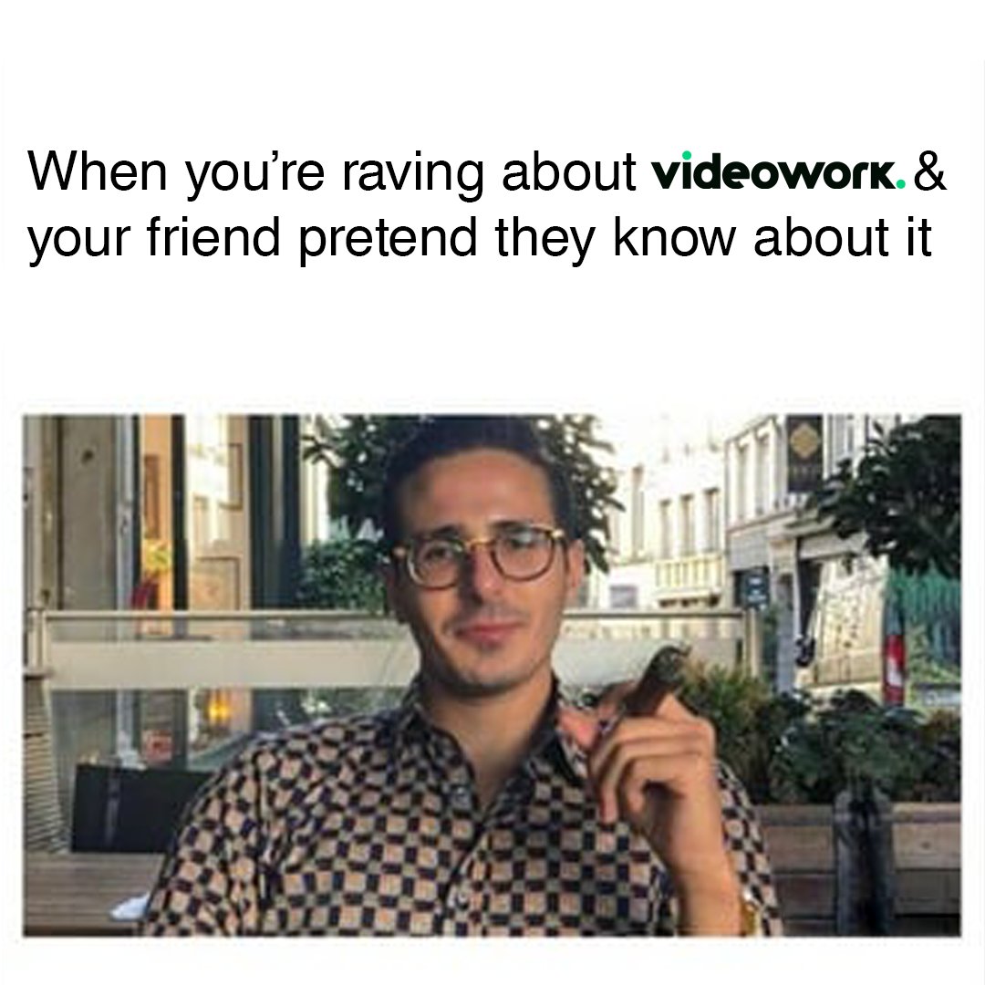 videoworkinc's tweet photo. Hey, so this Videowork thing is pretty rad. Have you heard of it? 🤩🎥
#Videowork #expertise #meme #contentcreator #educators #education #learners #skills #teach #finance #engage #create #tinder #swindler #livecourses #podcast #richcontent #creators #recorded #recordedcourses https://t.co/v37zx8WJLQ