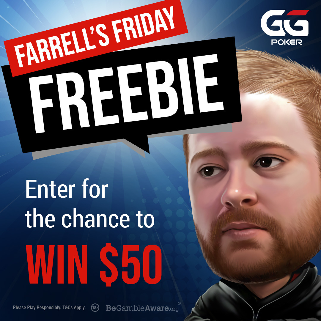 🚨Farrell's Friday Freebie!🚨 
T&amp;Cs: bit.ly/3KCeGS2

Wee Friday freebie and further proof that I was signed mostly for alliteration purposes!

For the chance to win:
Follow both me &amp; <a href="/GGPokerUK/">GGPoker UK</a>
Retweet
Tag a friend
Comment #TeamGGPoker

VAMOS