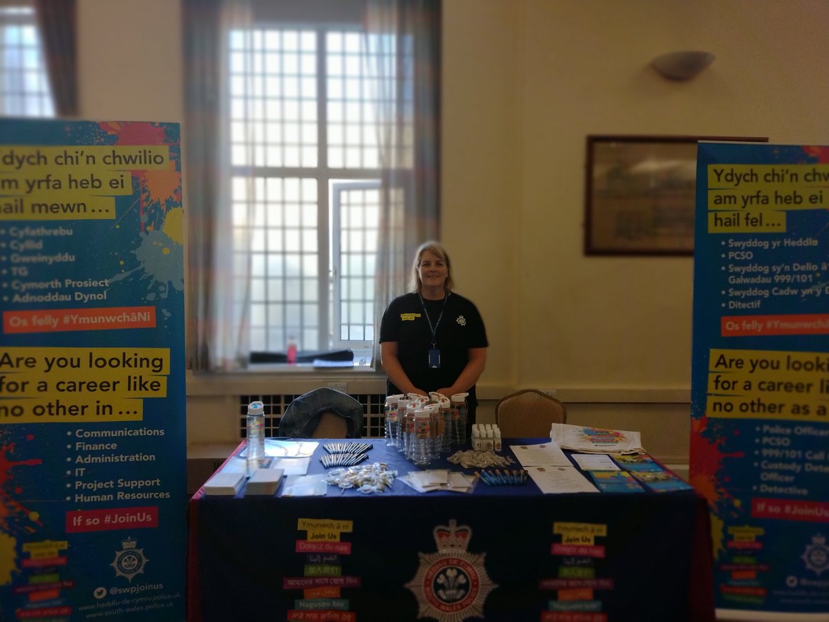 South Wales Police is at Cardiff Jobs Fair today in City Hall, Cardiff. Come down and see us to discuss opportunities!

<a href="/swpolice/">South Wales Police</a> @swpjoinus <a href="/jobvacancies/">jobvacancies</a>