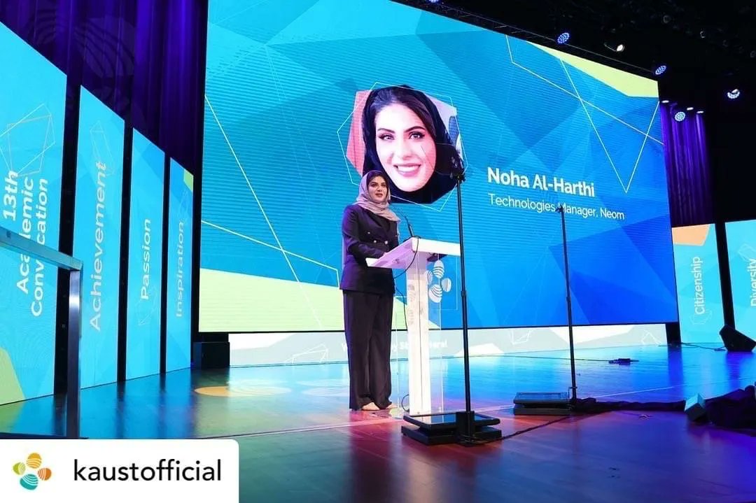 KAUST_Alumni's tweet photo. This week KAUST alumna Dr Noha Al-Harthi welcomed new students at Convocation 2022. Thank you for contributing your time and words of wisdom to this all-important University event. You're an inspiration
#KAUST_alumni #Convocation2022 #welcometokaust #NEOM #volunteer https://t.co/EofoThRSve