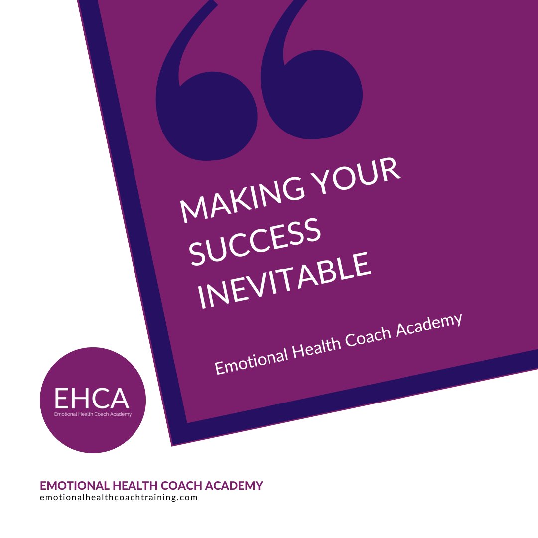 In the EHCA we have a knack of making it easy for you to ruminate less and implement more so that your success inevitable. 

#careerchange #coachtraining #EHCA #emotionalhealthcoach