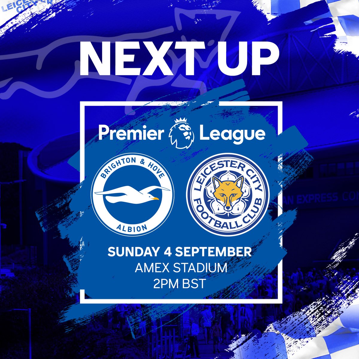LCFC's tweet photo. We travel to Brighton on Sunday 🦊

#BHALEI https://t.co/GBHVy4TXgE