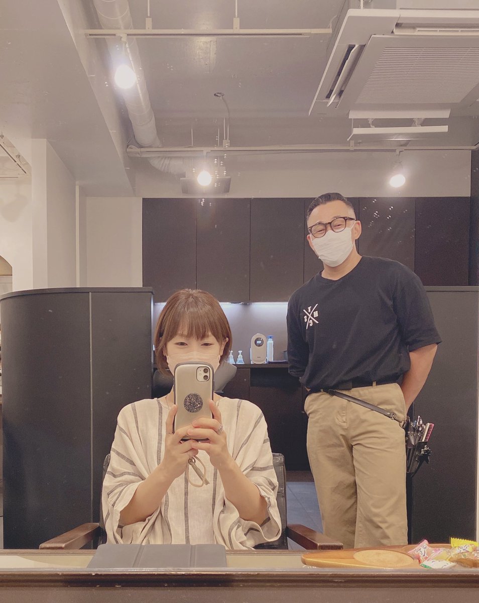 miememe's tweet image. さーーーっぱり✨
#AUTHO 
#久々ショート❔❕
#毛量多くてすいてもこのボリューム🫢
#頭かる〜い