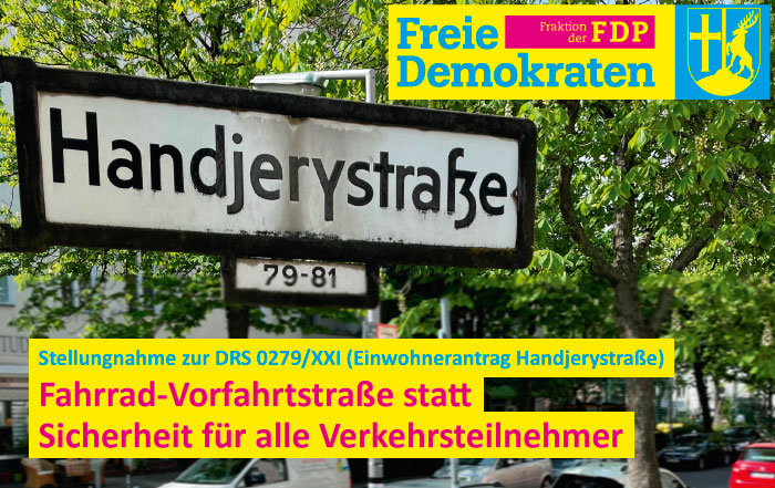 BvvFdp's tweet photo. Handjerystraße – Fahrrad-Vorfahrtstraße statt Sicherheit für alle Verkehrsteilnehmer
Stellungnahme zur DRS 0279/XXI (Einwohnerantrag)
#bvvts #handjerystraße #FDPTS #Fahrradstraße
https://t.co/H68HKVKhbn https://t.co/6KB8dy7he5