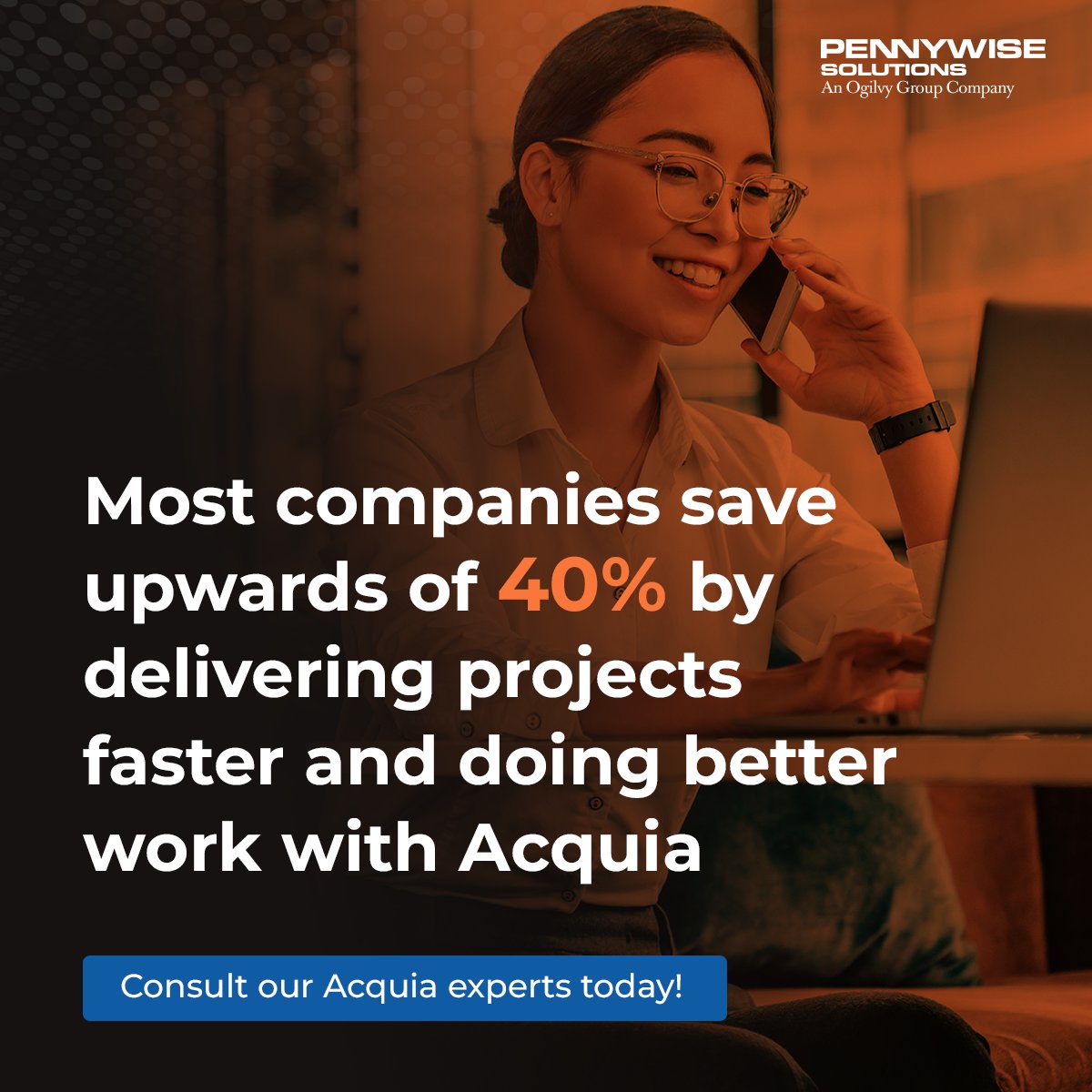 You can also achieve this with our #Acquia expertise. Request a call with our team today. Visit bit.ly/3q0RUZQ or email us at info@pennywisesolutions.com #PennyWise #OgilvyGroup #DigitalTransformation #CX #CustomerExperience #eCommerce #OnlineShopping