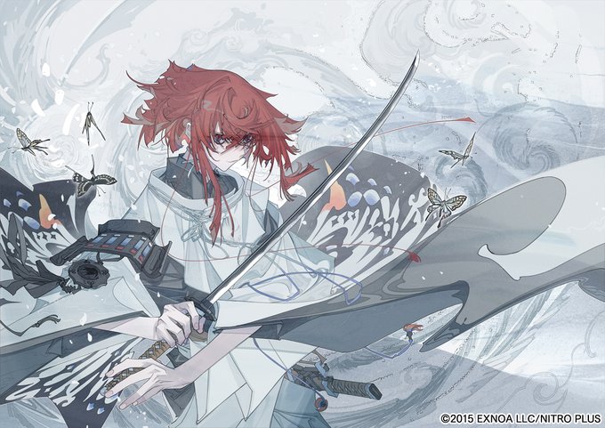 蝶が舞ってる 刀剣乱舞 抜丸の実装祝いイラストに ものすごく 綺麗 美しい アニメ情報サイトにじめん