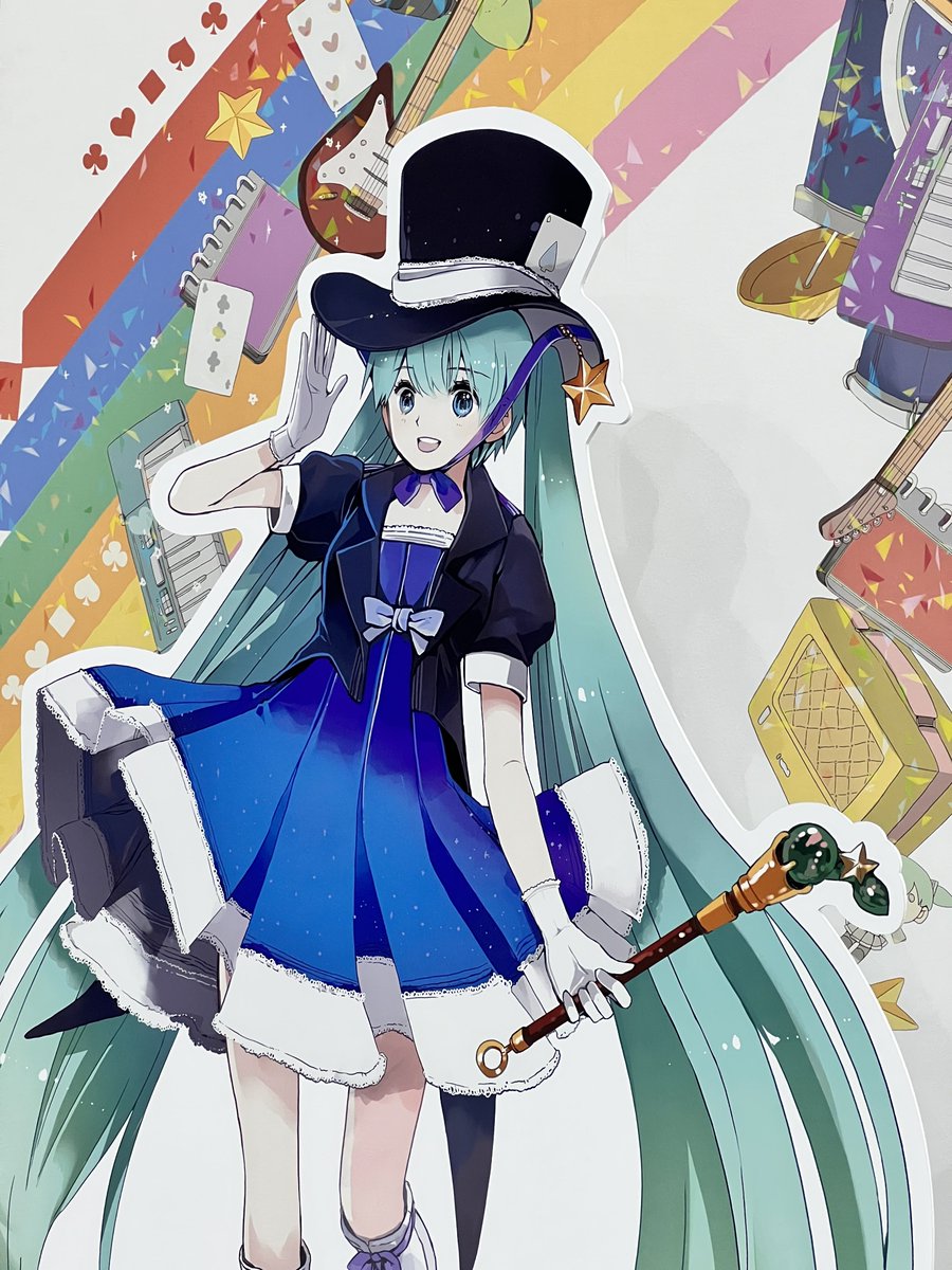 初音ミク 「初期のマジカルミライのブースはパネルが置いてありました。昔はフィギュアなかったん」|古鉄@ニコ超両日行きますのイラスト