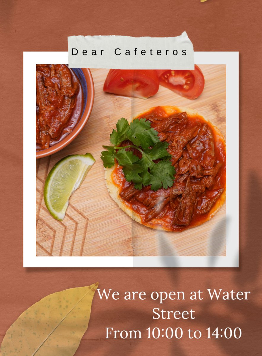 Coffee_Temple_'s tweet photo. Dear Cafeteros,
We are open at Water Street from 10:00 to 14:00 https://t.co/ffwOuur4ub