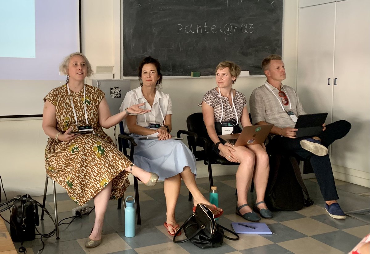 ATRWibben's tweet photo. Professor @VmBasham is kicking off the #CritMilSt roundtable on Perpetual War Preparation at #EISAPEC22 just now… great line up with several @Forsvarshogsk colleagues, including Emma Fredriksson from #FHSgps https://t.co/gIu0Ji3WId