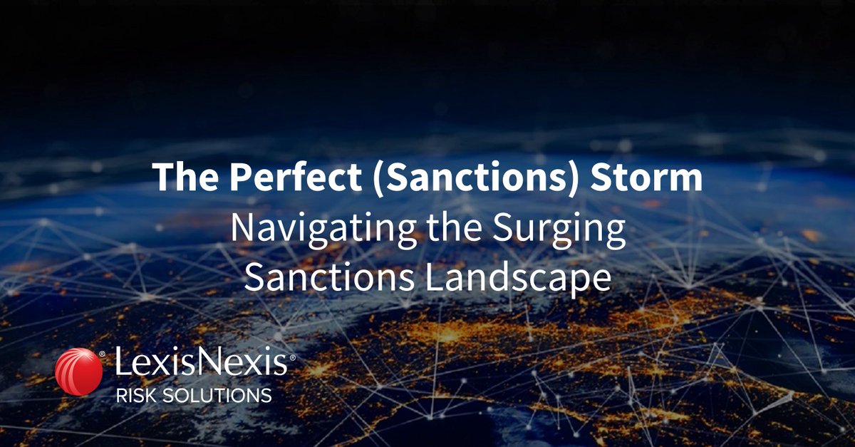 hammoudhibaa's tweet photo. Recent sanctions against Russia constitute an historical compliance challenge which shows no sign of ending soon. Read about some of the impacts and in our latest article. I work for LexisNexis Risk Solutions. https://t.co/irZnToqMMI https://t.co/PKPUcoCX4I