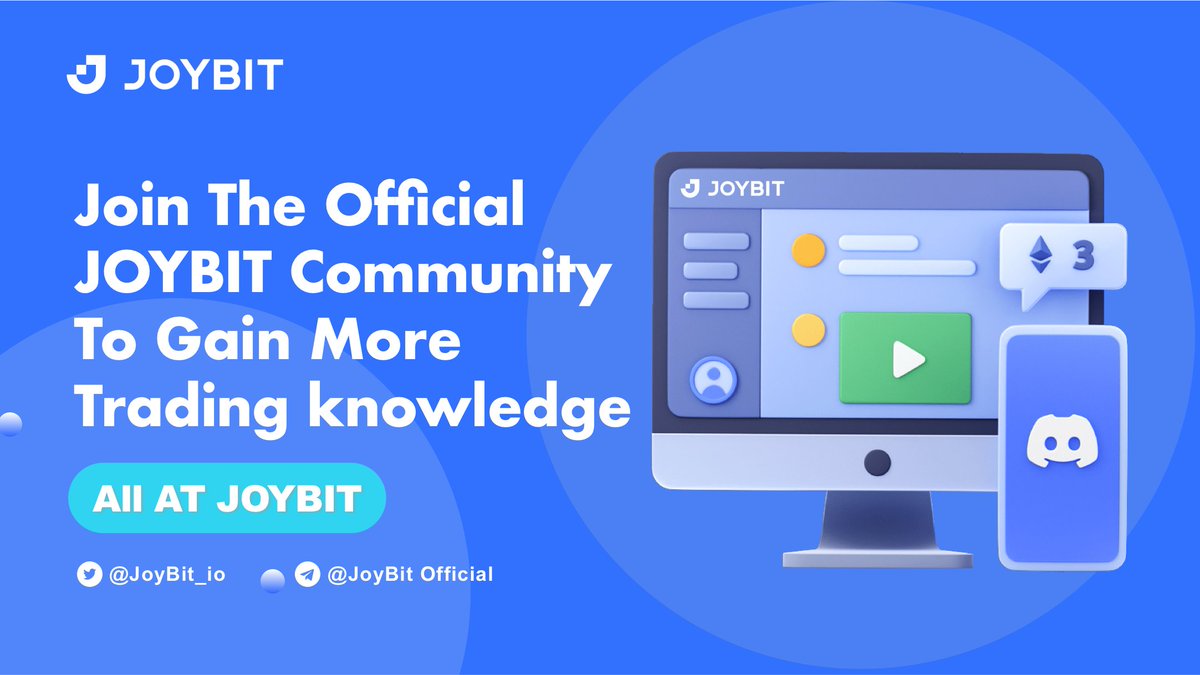 JoyBit_io's tweet photo. New to JOYBIT?😎
Not sure how to use #JOYBIT smoothly?
Learn more tips for using JOYBIT👇
TG:https://t.co/txWxJteC8D
Discord:https://t.co/iOY6TxDR0D https://t.co/e2omGSAV6d
