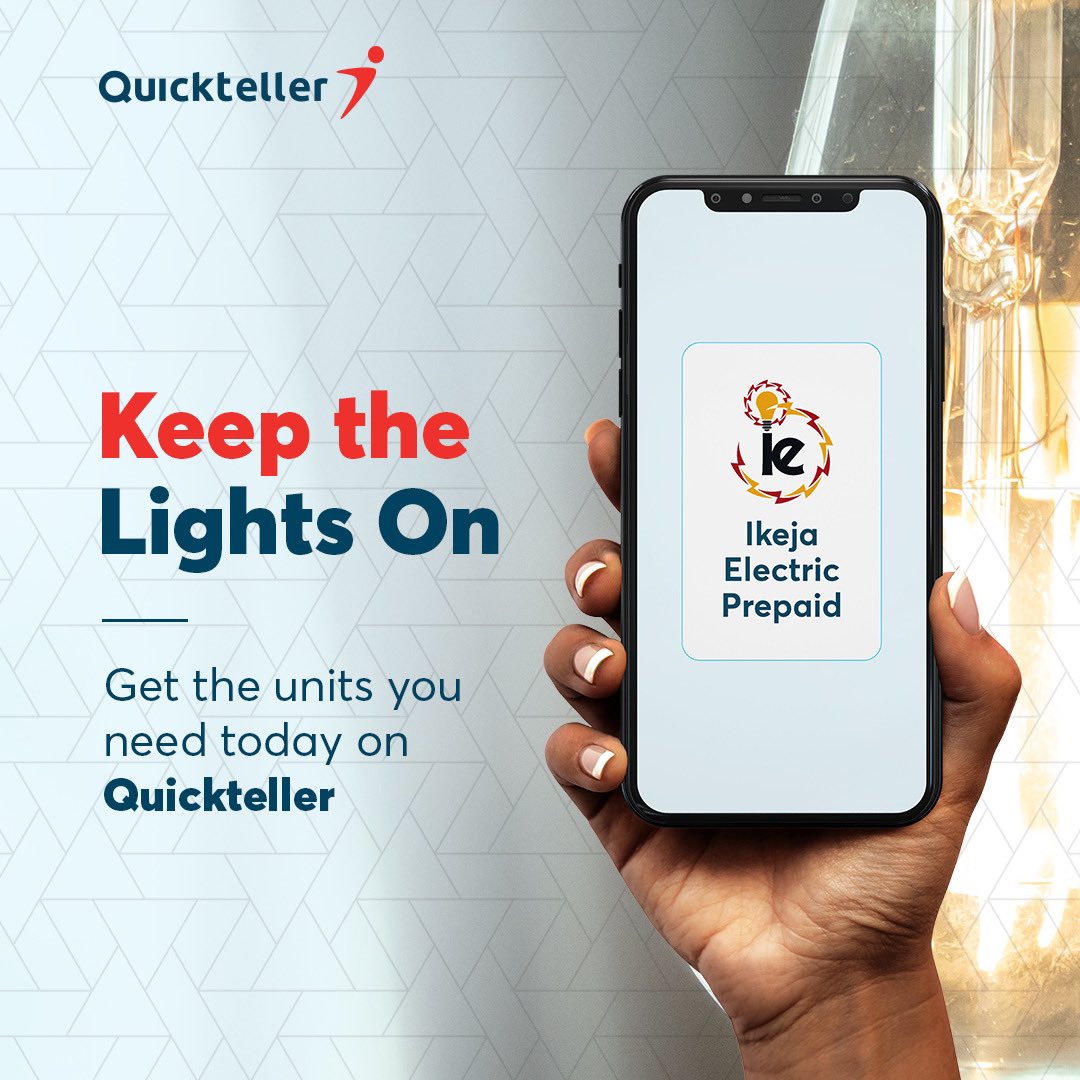 Quickteller's tweet photo. Ikeja Electric is back on Quickteller! Now you can make your payments smoothly.
Thank you for bearing with us 🤗
#QuicktellerBills https://t.co/GNfRHAQN4O