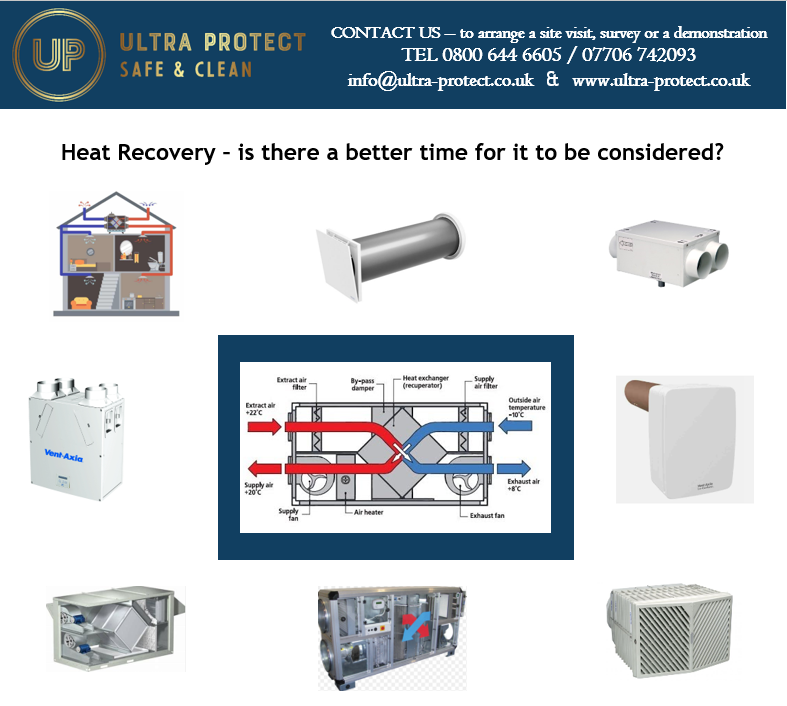 Heat Recovery - up to 95% heat recovered, you have paid for the air to be heated so why dump it all outside?
Extracted air has to be replaced. Generally, this is cold air so has to be heated - why pay twice? Healthy living and cost effective, Heat Recovery, is there a better time