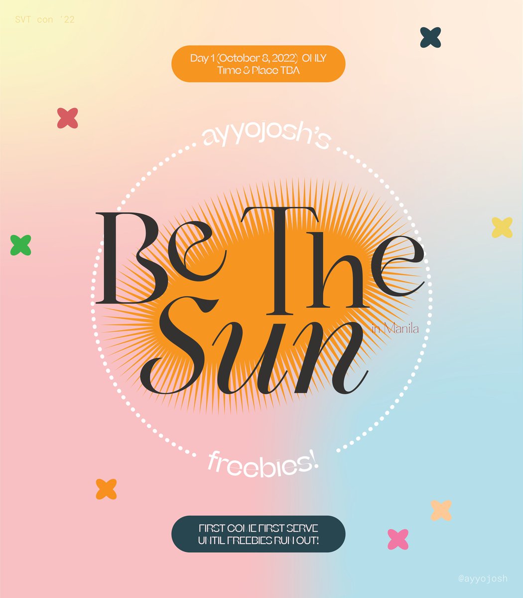 ayyojosh's tweet photo. hi!! will be giving away freebies during be the sun in manila (day 1 only!!)

no need to do/say anything to get them just approach me if you see me/my sign hehe

please help rt/like to spread !! and see u on the con 💗💙

#BETHESUNinMNL
#BeTheSuninManila #SEVENTEEN https://t.co/zlOKYJsnvN