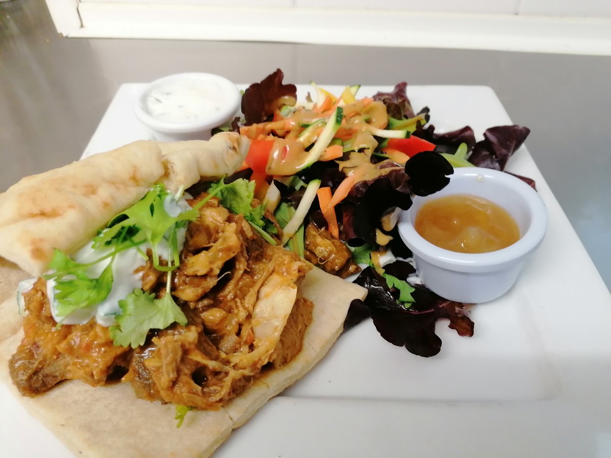 GreensCafeGrasm's tweet photo. Made any plans for your #FriYyay? Why not visit us and enjoy one of our #homemade specials, choose from Herdwick Lamb Curry Flatbread, Coronation Chicken Sandwich or Coronation Chickpea Sandwich #vegan #glutenfree available https://t.co/KVFsPlFJNX