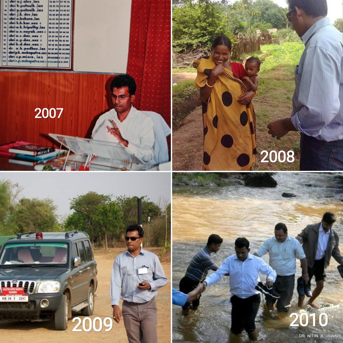 nitinbjawale's tweet photo. Yesterday i.e on 1st Sep, I completed 19 years in the #IAS. It has been an amazing journey, which has been captured in these 19 photos, each from a year. https://t.co/dvU015bVdt
