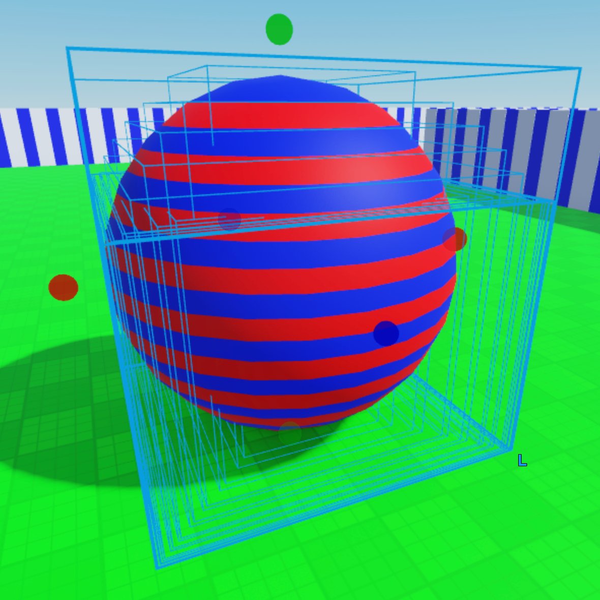 ZenBuildsThings's tweet photo. The outlines of different slices of a sphere looks like a tesseract. #Roblox #RobloxDev https://t.co/fmPRDGmVdj