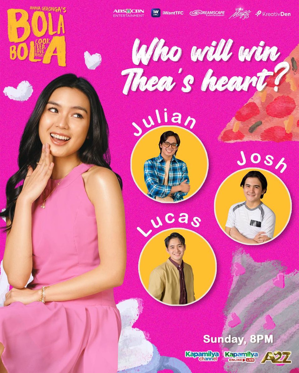 DreamscapePH's tweet photo. Sino nga ba ang deserving to win Thea’s big heart?

Alamin ‘yan sa #BolaBolaFinale this Sunday, September 4, 8PM sa Kapamilya Channel, Kapamilya Online Live, at A2Z! 💗 https://t.co/lrwawaxdOx