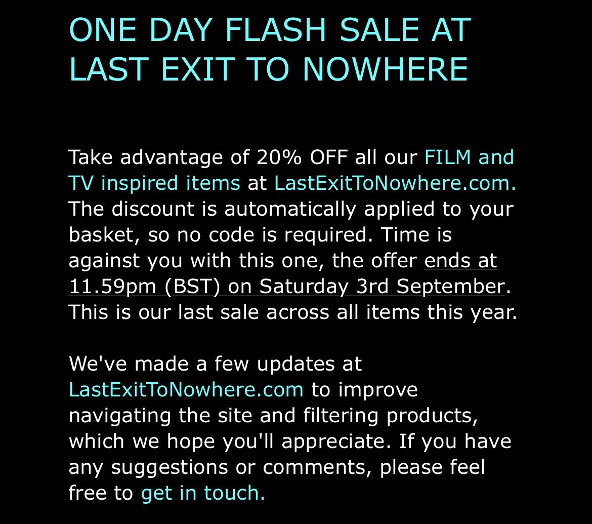 Trib_Ey's tweet photo. SALE! @LASTEXITshirts - the majority of my wardrobe is #LETN gear, so I can’t recommend them enough!! https://t.co/mR3l6Ou1mg