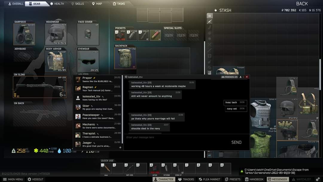 ex_acid's tweet photo. @_kayl_salad There's another 15 screenshots of you telling this guy to die and lose his marriage and just childish belittling in general. Real classy lady sitting behind that keyboard huh?

Telling a navy vet to kill themself? Trash. Hope you enjoyed streaming while it lasted.. https://t.co/EK8hLFqpeG