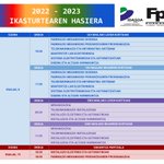 Image for the Tweet beginning: 2022/2023 ikasturtearen hasiera, irailaren 8a