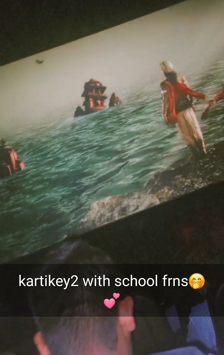 VikasSarcar's tweet photo. आज मेरे बेटे के Cambridge Foundation School वाले अपने students को #Karthikeya2 फिल्म दिखाने लेकर गए थे। https://t.co/bQeczduyzD