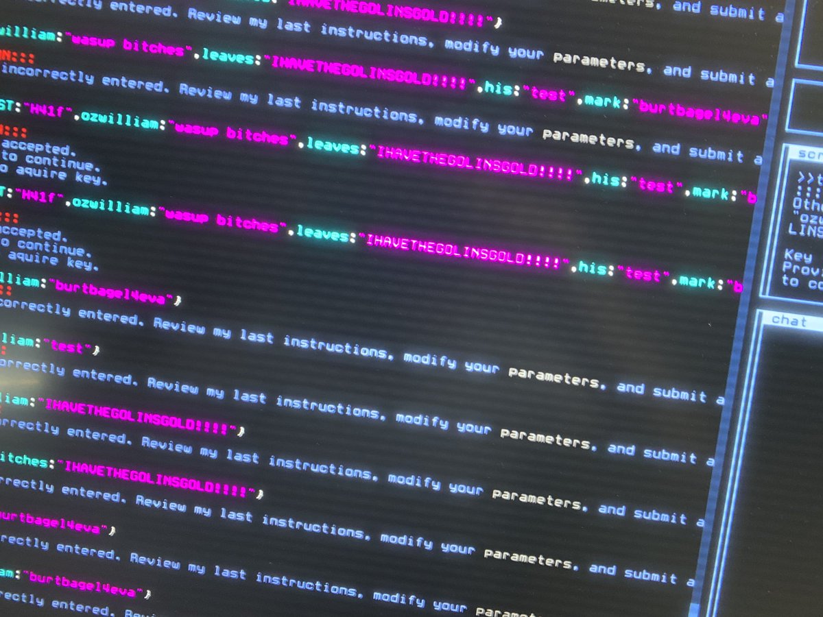 2b1942's tweet image. 昨晩買ったハッキングシミュレータ、と言ってもただのsteamのゲームなんだけど、いきなり詰んでしまった…😅

#ハッキングシミュレータ
#ゲーム　#hackmud