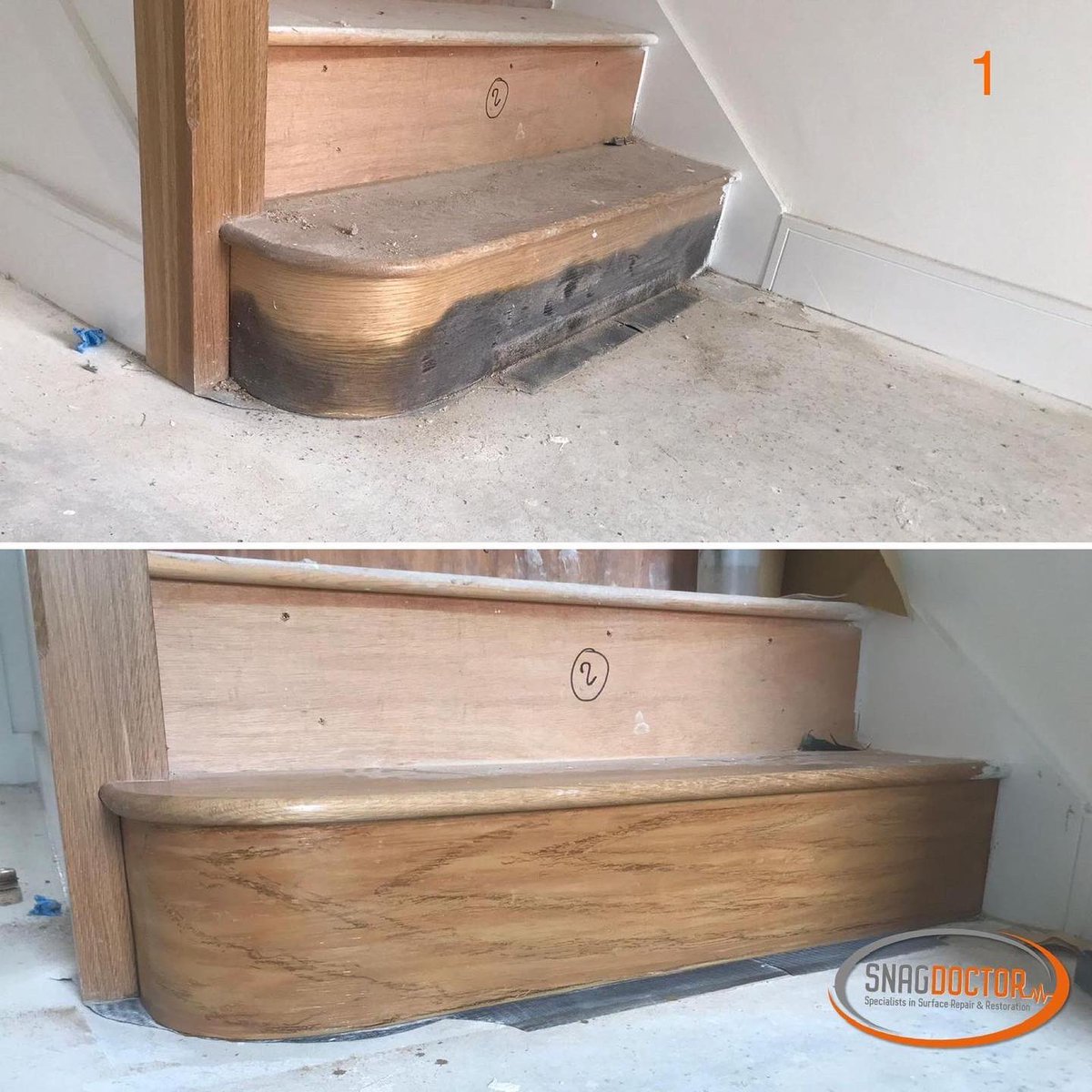 SnagDoctor's tweet photo. It’s turned into a battle of the steps for our August repair of the month! 

Help us out and tell us which is your favourite repair??? 🪄🎨

https://t.co/NmfwmyCDAI https://t.co/B60mWwDwZO