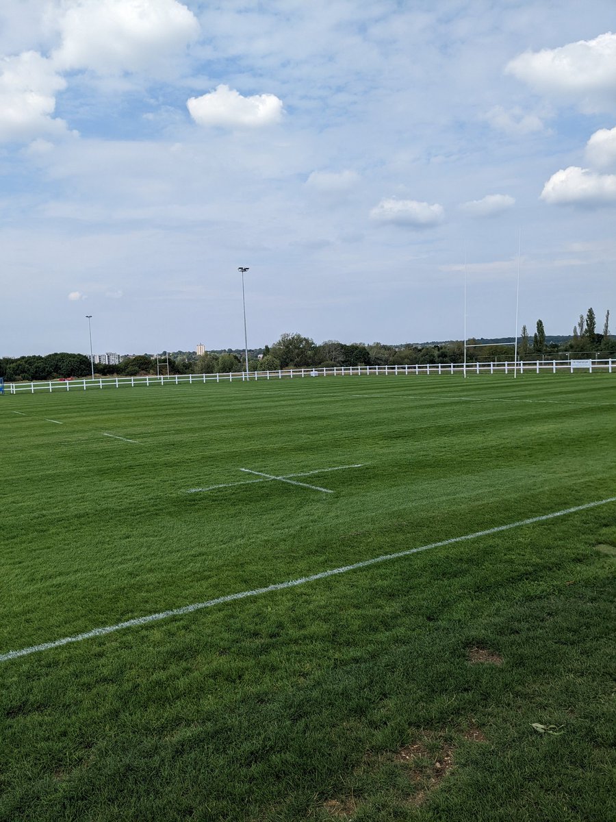 curry_m_j's tweet photo. @WansteadRFC all ready for tomorrow's opening fixture against Upminster. @RFURugbyGrounds https://t.co/DpdkZRnjKq
