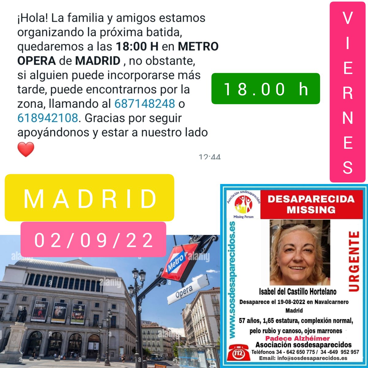 patricia engracia charalambidis del castillo (@patrichdc) on Twitter photo ESTA TARDE NECESUTAREMOS MUCHA AYUDA POR MADRID! #BUSCAMOSAISABEL <a href="/rtve/">RTVE</a> <a href="/informativost5/">Informativos Telecinco</a> <a href="/sextaNoticias/">laSexta Noticias</a> <a href="/CMM_es/">Castilla-La Mancha Media</a> <a href="/InformativosTM/">Telenoticias Telemadrid</a> <a href="/MadridDirecto/">Madrid Directo</a> ESTA TARDE NECESUTAREMOS MUCHA AYUDA POR MADRID! #BUSCAMOSAISABEL <a href="/rtve/">RTVE</a> <a href="/informativost5/">Informativos Telecinco</a> <a href="/sextaNoticias/">laSexta Noticias</a> <a href="/CMM_es/">Castilla-La Mancha Media</a> <a href="/InformativosTM/">Telenoticias Telemadrid</a> <a href="/MadridDirecto/">Madrid Directo</a>